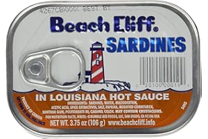 Beach Cliff Sardines in Louisiana Hot Sauce 3.75oz 8pack