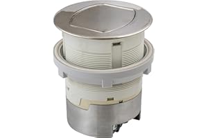 Bryant Electric RCT221NI 20A 125V Tamper Resistant Countertop Pop-Up Receptacle Flush Mount, 20 Amp, Polished Nickel