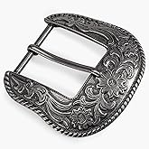 Tolongland Western Belt Buckle - 1.5" Retro Cowboy Replacement Belt Buckle for Men & Women