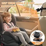 Zacro Baby Car Camera 1080P 4.3 Display Night Vision Wide View 360° view 4