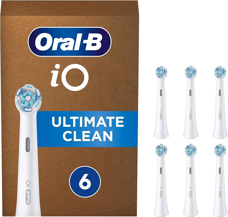 Oral-B iO Ultimate Clean Electric Toothbrush Head 6 Pack White