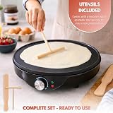 Marco Paul Large 12 Inch Electric Crepe Pancake Maker 1000W Nonstick view 7