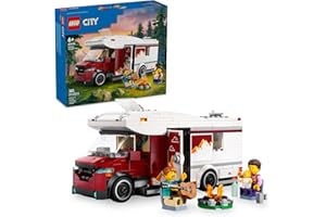 LEGO City Holiday Adventure Camper Van Building Toy Set - Vacation Toy for Kids, Boys and Girls, Ages 6+ - Includes 3 Minifig