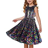GRACE KARIN Girls Sequin Dress Sleeveless Prom Party Formal Graduations Fancy Tween Girls Dresses Size 5-12