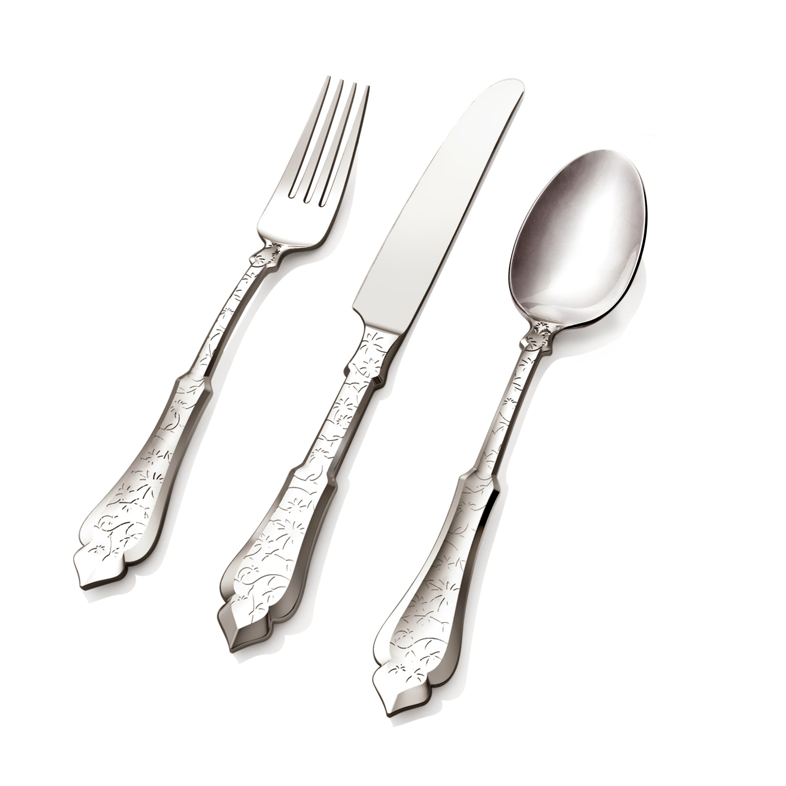 Hampton Argent AFD65L45QV 45Piece Embroidery Flatware Set eBay