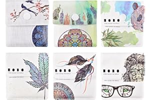 6 PCS Pocket Portable Car Ashtray Pouch, Reusable Fireproof PVC Ashtray Pouch for Outdoor or Travel Use, Assorted Colors