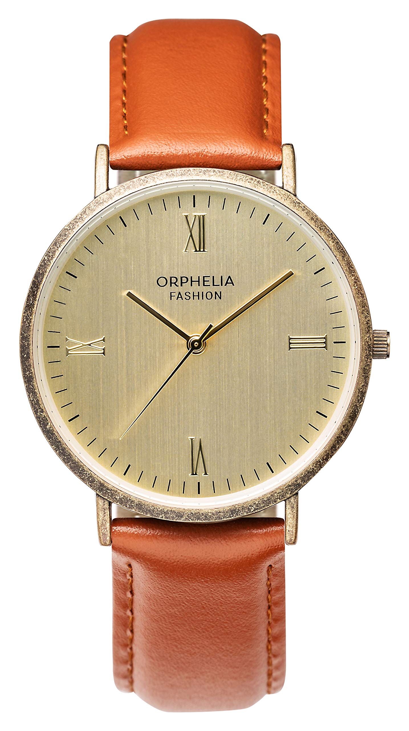 Orphelia Mens Quartz Watch, Analogue Classic Display and Leather Strap OF761803