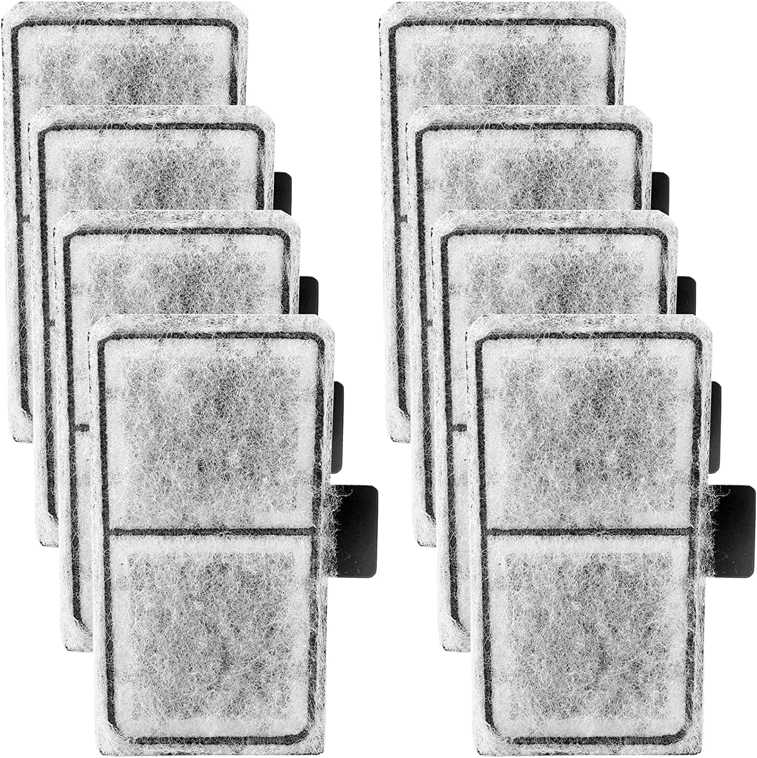AQQA 8 Pack Aquarium Filter Cartridge Replacement, Fish Tank Filter Cartridge Aquarium Internal Filter (M)