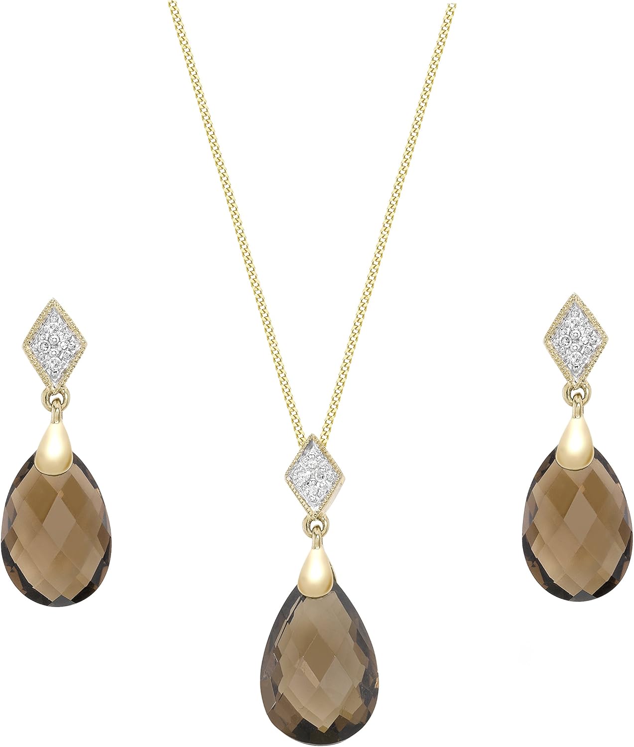 9ct gold paw print earrings