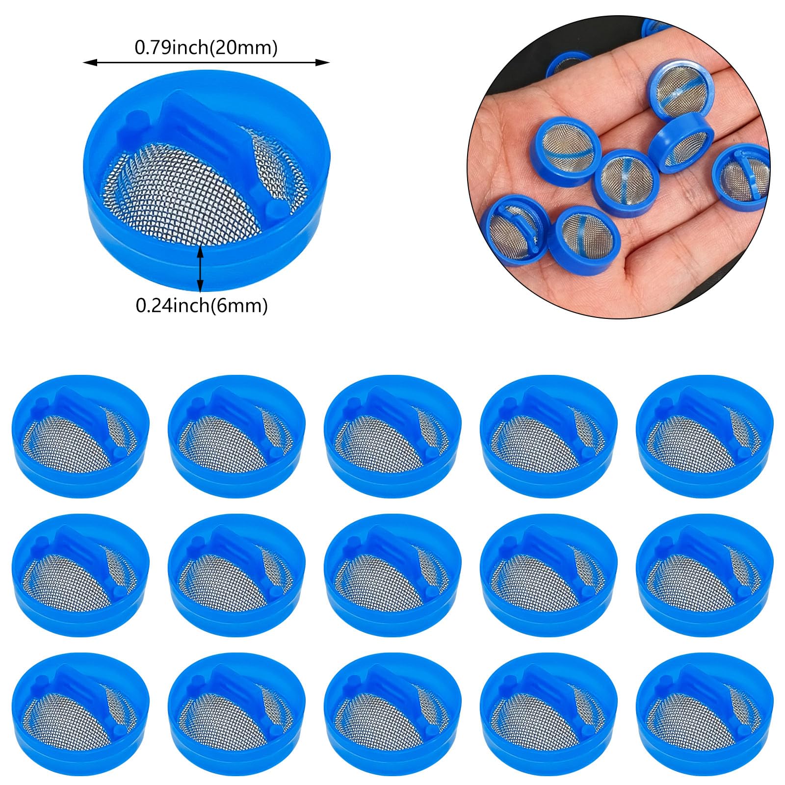 20 Pcs Washer Water Inlet Valve Filter Screen Steel Mesh Washing Machine Part Replacement Repair Kit for Automatic Washing Machine Accessories