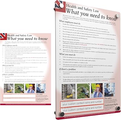 The Print Ninja Health and Safety at Work Poster UV Laminated A4 A3 A2