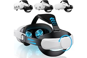 Kawaye for Meta Quest 3S/Quest 2/Quest 3 Head Strap, Adjustable Halo Strap Replacement for Elite Strap, VR Headset Strap Enhanced Support&Comfort Reduce Facial Pressure-MQ5000