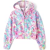 The Children's Place girls Long Sleeve Hooded Fleece Full Zip Up