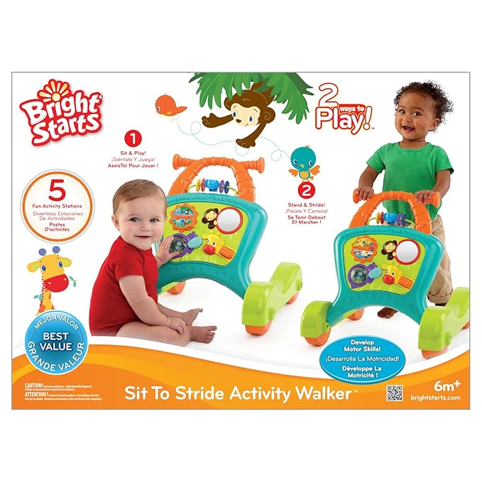 bright starts sit to stride activity walker