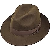 Swift - Lightweight Fedora - 100% Wool Felt - Crushable for Travel - Water Resistant - Snap Brim