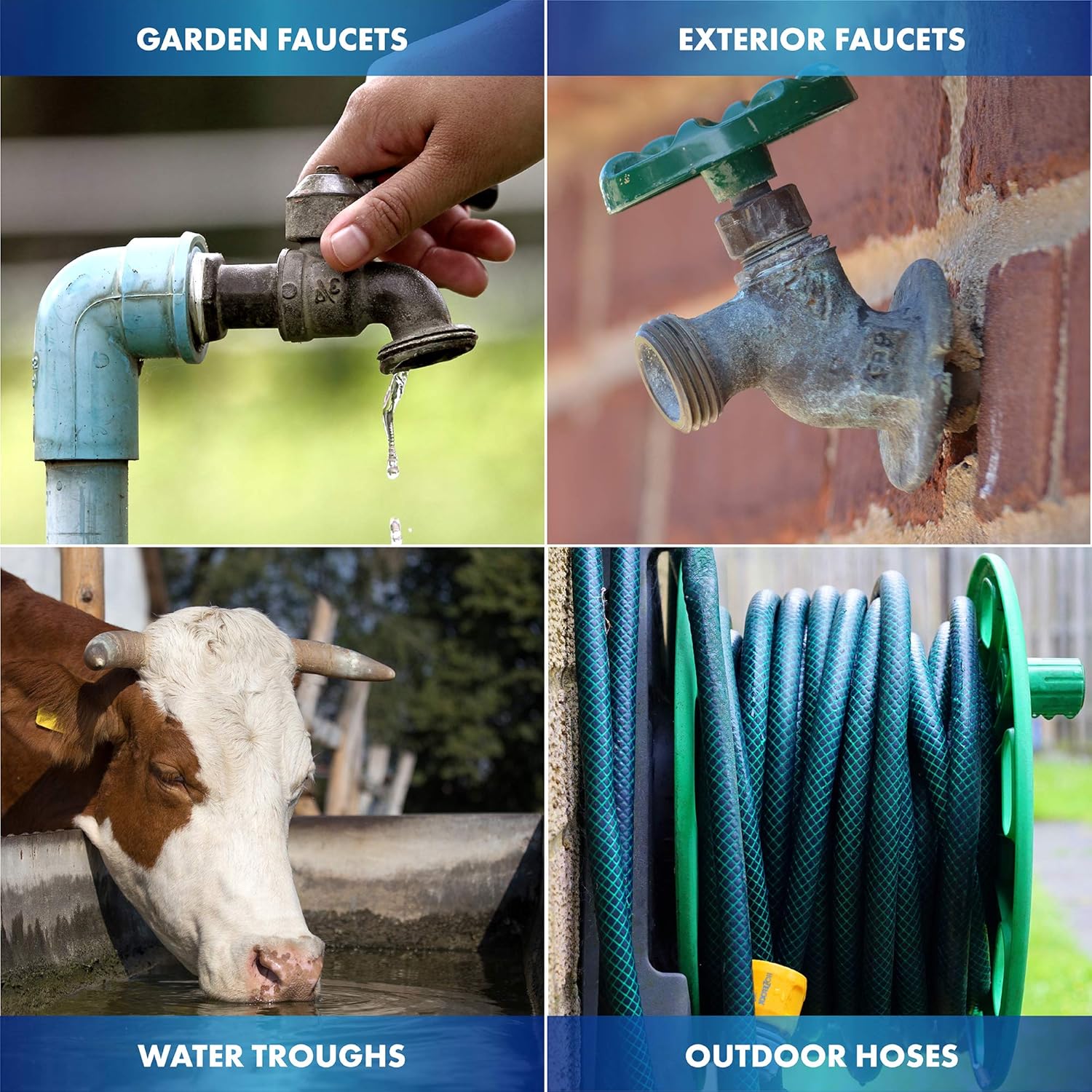 Freeze Miser - Outdoor Faucet Freeze Protection | Durable Replacement for Faucet Covers for Winter - Freeze Proof Outdoor Faucet Protector - Low Maintenance & Easy to Install - Saves Water: Home Improvement