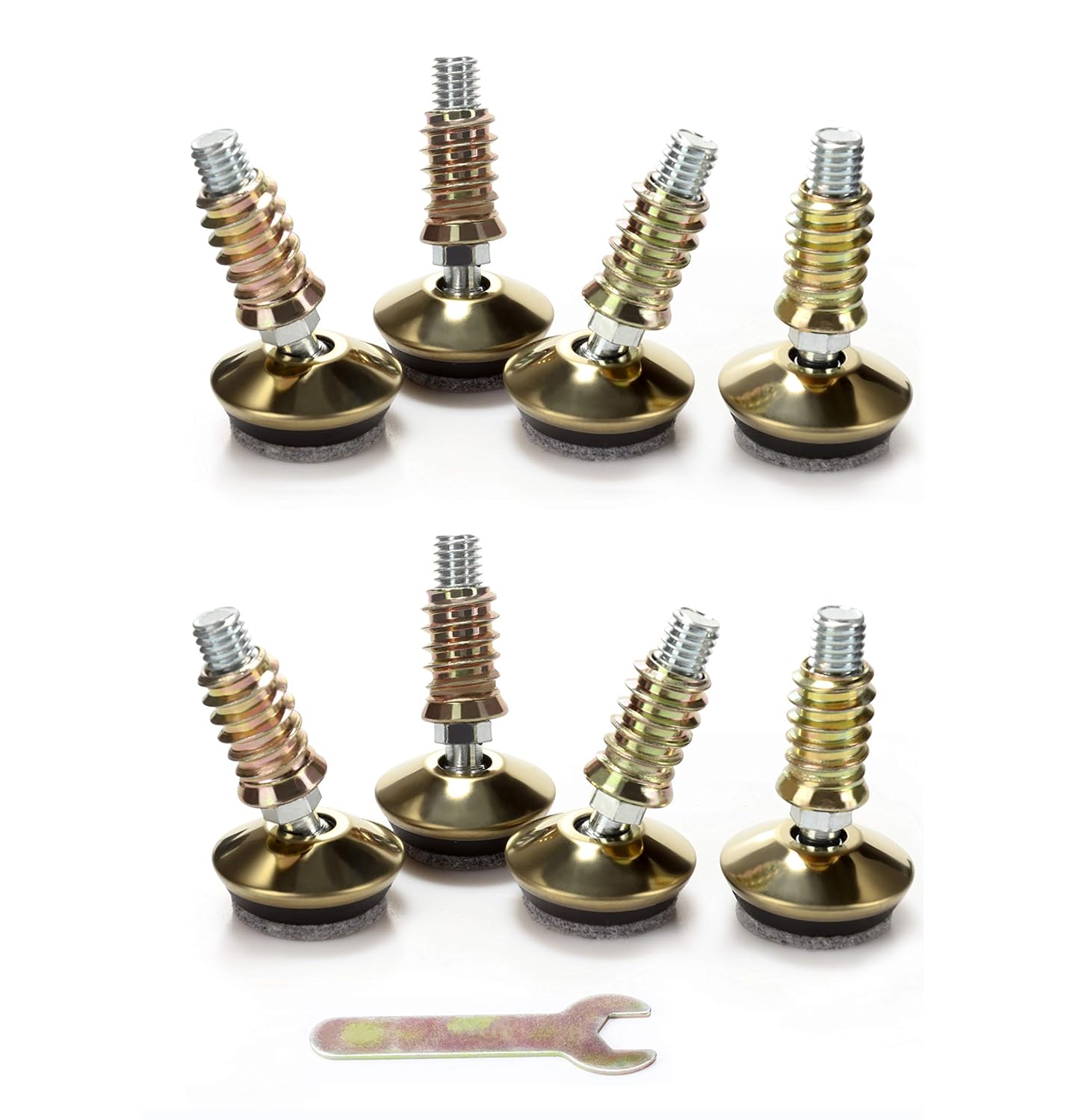 HOTTARGET Swivel Furniture Levelers Adjustable Leveling Legs Glide