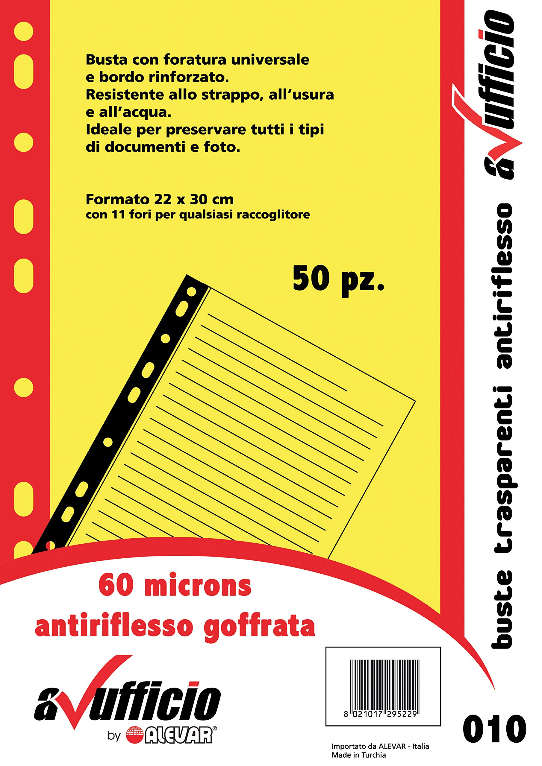 Alevar 2953/RD Transparent Punched Envelopes