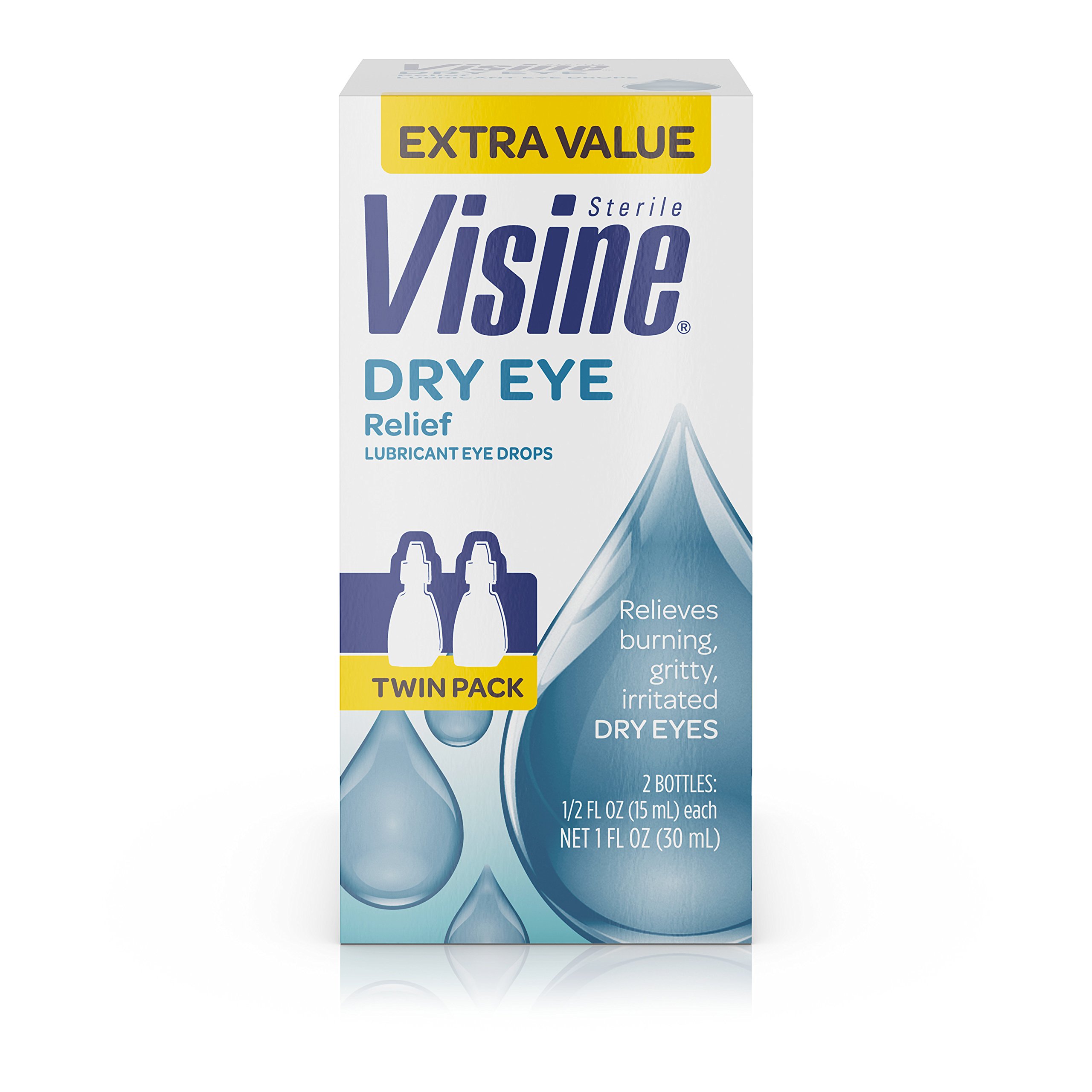 Galleon Visine Tears Dry Eye Relief Lubricant Eye Drops, .5 Fl. Oz