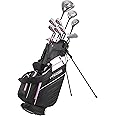 Precise AMG Right-Handed Complete Golf Clubs Set for Petite & Regular Height Women: 460cc Driver, 21° Hybrid, 3 Wood, 6-PW Stainless Irons, Putter, Stand Bag, 3 H/C's | Choose Your Color & Size