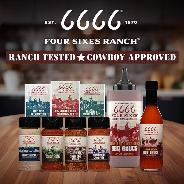 6666 FOUR SIXES STEELDUST HOT HONEY SEASONING MIX, 1.25 OUNCE