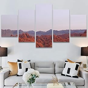 SIGNWIN 5 Panel Canvas Wall Art Modern Art...