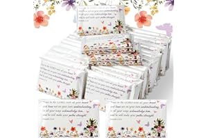 Sinmoe 60 Pack Christian Pocket Tissues Bible Verse Mini Travel Tissues Size for Christmas Various Religious Charity Event Church Supplies(Beautiful Style)