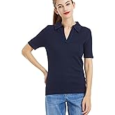 *daisysboutique* Womens Supersoft Striped V Crew Neck Lightweight Sweater Knitted Pullover