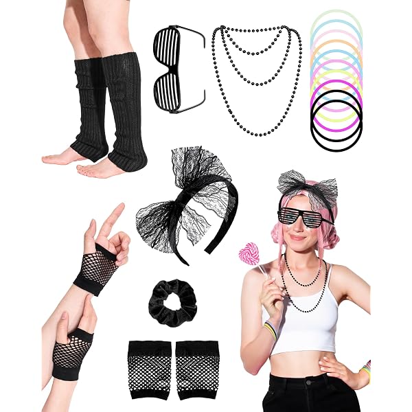 Calentadores De Pierna WIDMANN Estilo Años 80 – Morados, Elásticos Y Unisex, Perfectos Para Carnaval Y Fiestas Temáticas
