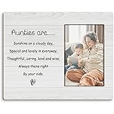 HUKINE Auntie Picture Frame 4x6, Auntie Gifts Photo Frame 4x6, Aunt Gifts from Nephew, Best Aunt Gift