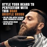 Viking Revolution Beard Brush & Pear Wood Comb Set with Travel Pouch view 3