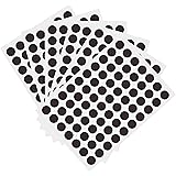 1050 PCS 3/4 Inch Round Color-Code Dot Stickers ,Color Coded Stickers Label Circle Stickers for Classroom, Office (Black)
