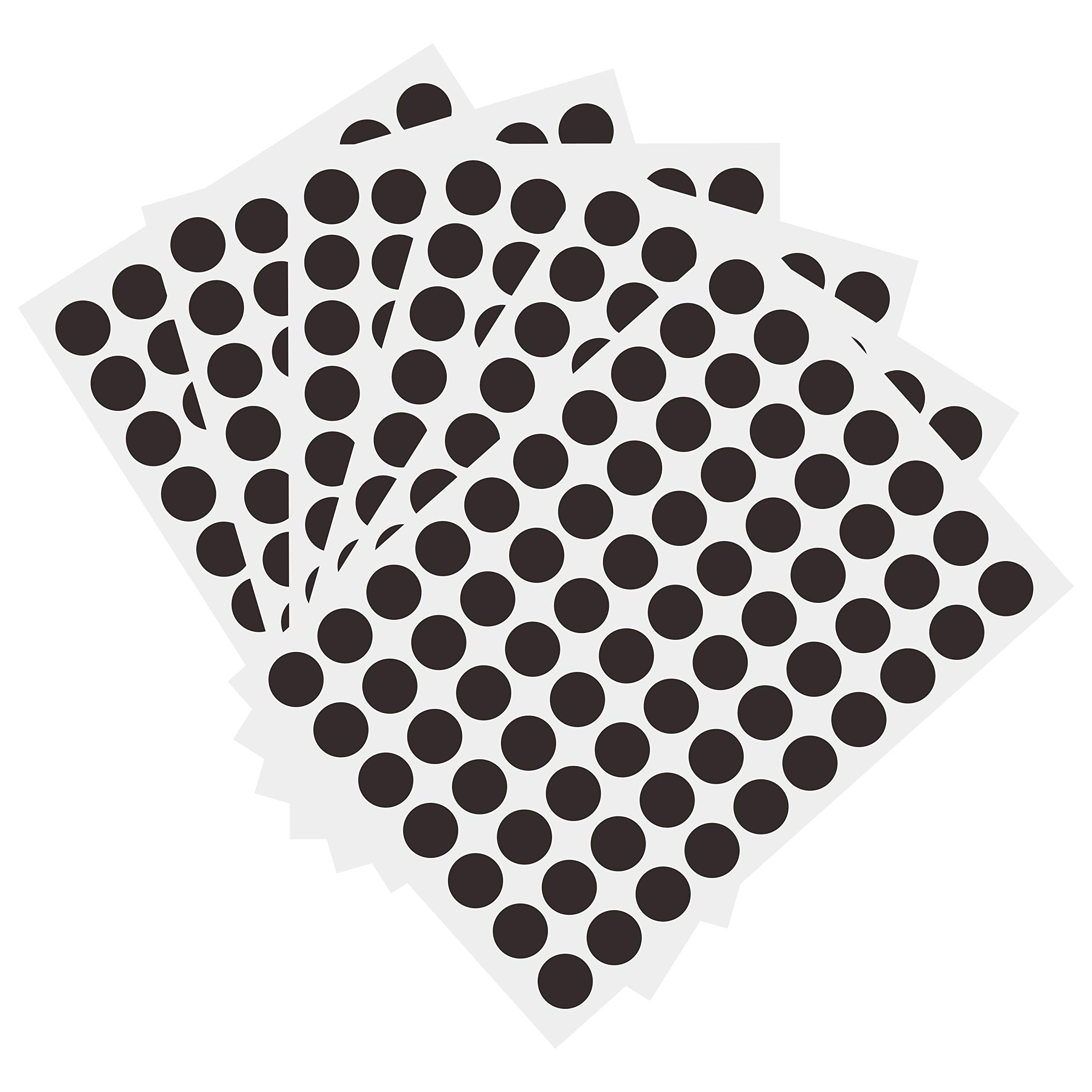 Photo 1 of 1050 PCS 3/4 Inch Round Color-Code Dot Stickers, Color Coded Circle Stickers for Classroom, Office (Black)