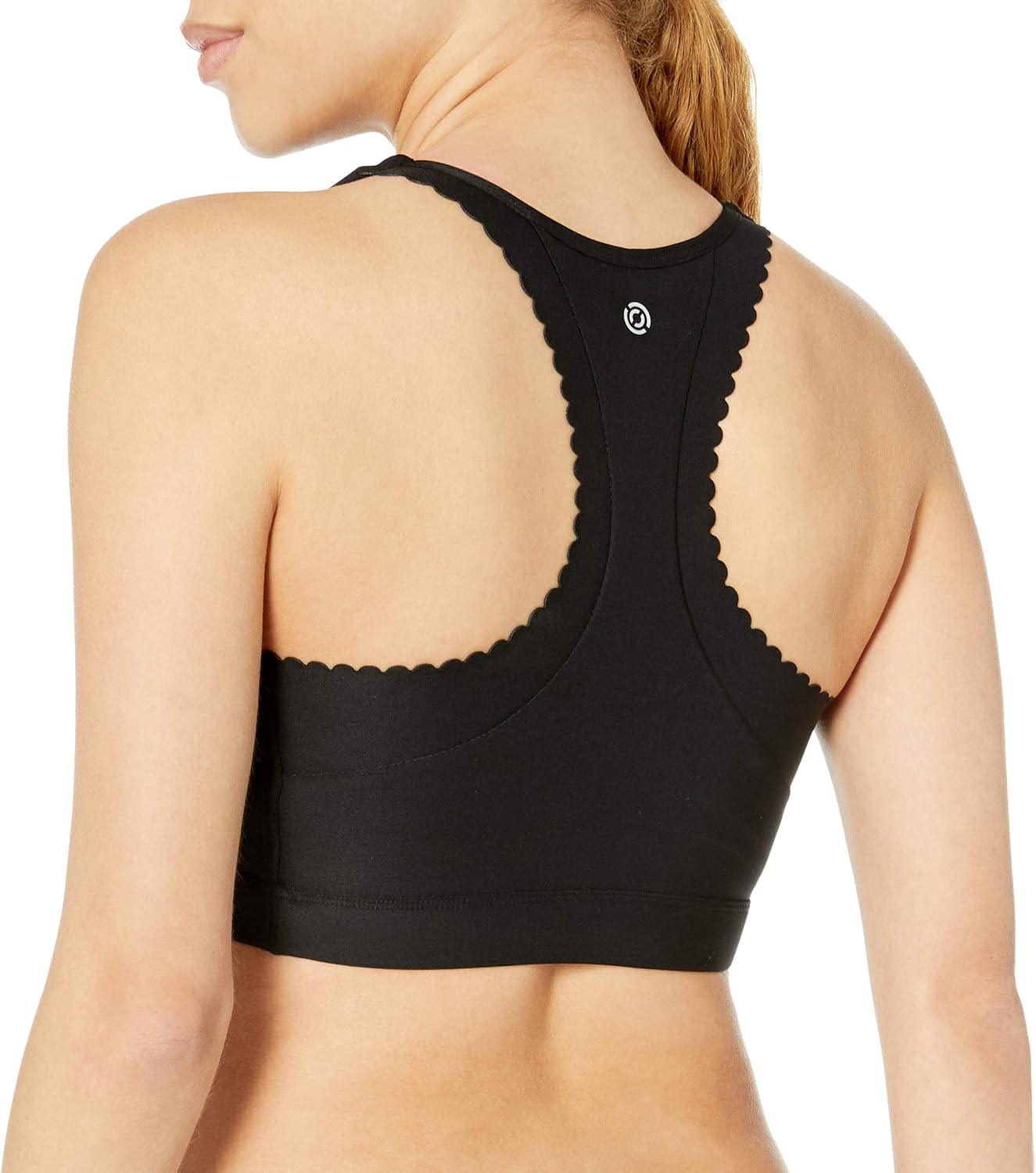  Brand - Core 10 Women's Scallop Racerback Yoga Sports Bra: Clothing