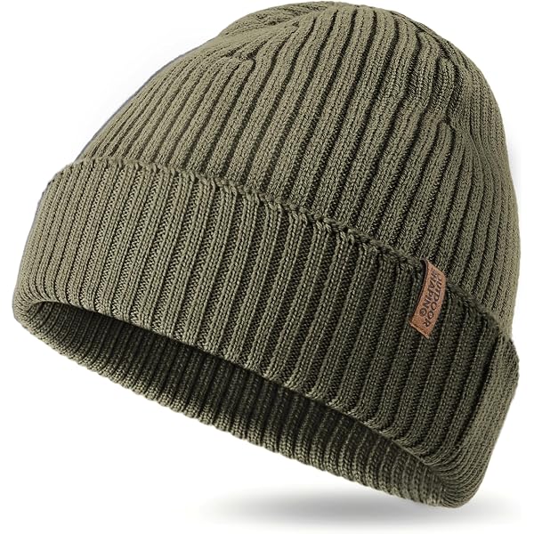 Carolina Amato Cashmere Wool Beanie Hat Brown Ribbed Warm Unisex PhotoCrab_08550.jpg?v=  main image 4