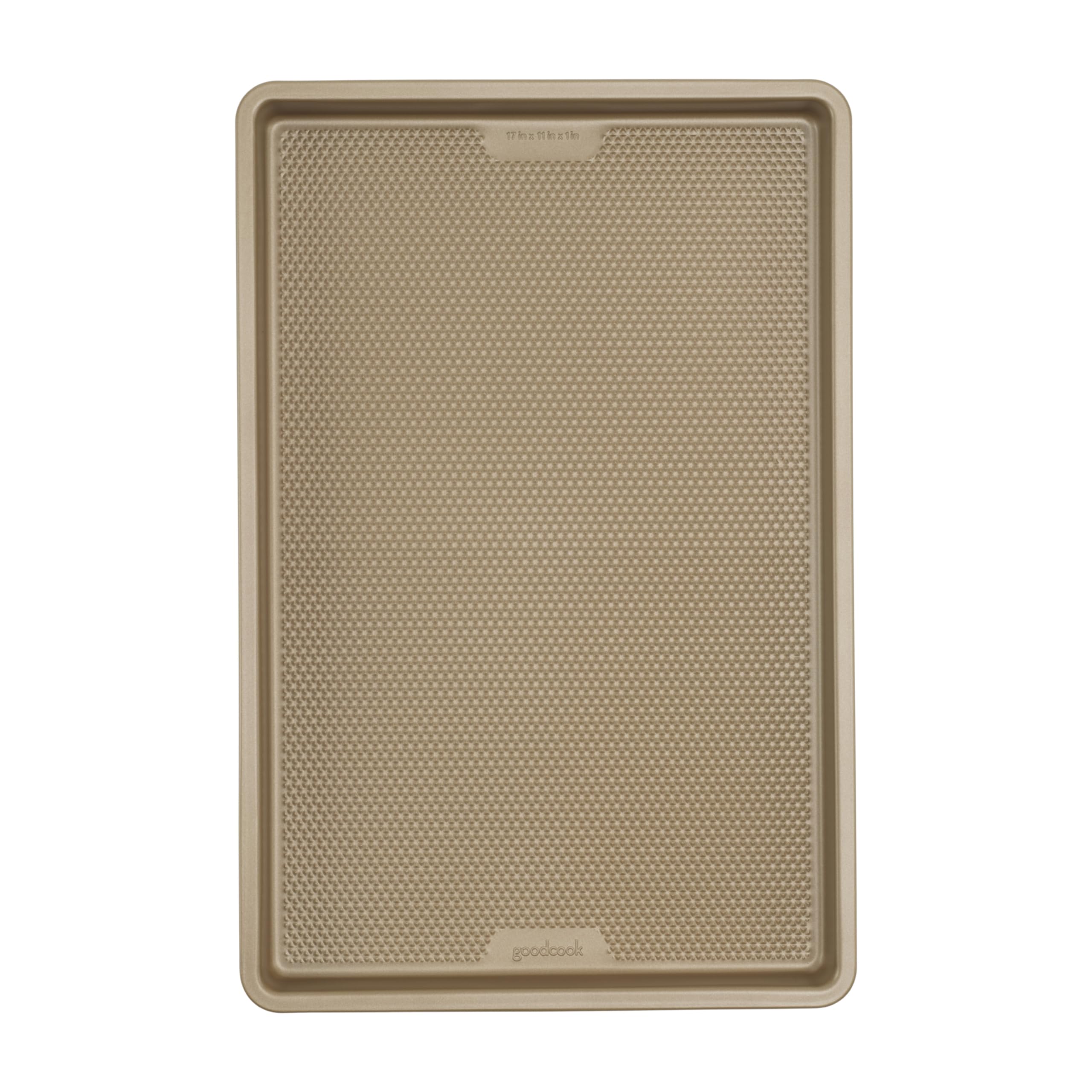 Photo 1 of GoodCook BestBake Nonstick Textured Carbon Steel Cookie Sheet, 11" x 17", Large Baking Sheet, Even Heating, Scratch-Resistant, Non-Toxic, Durable, Ideal for Baking and Sheet Pan Dinners