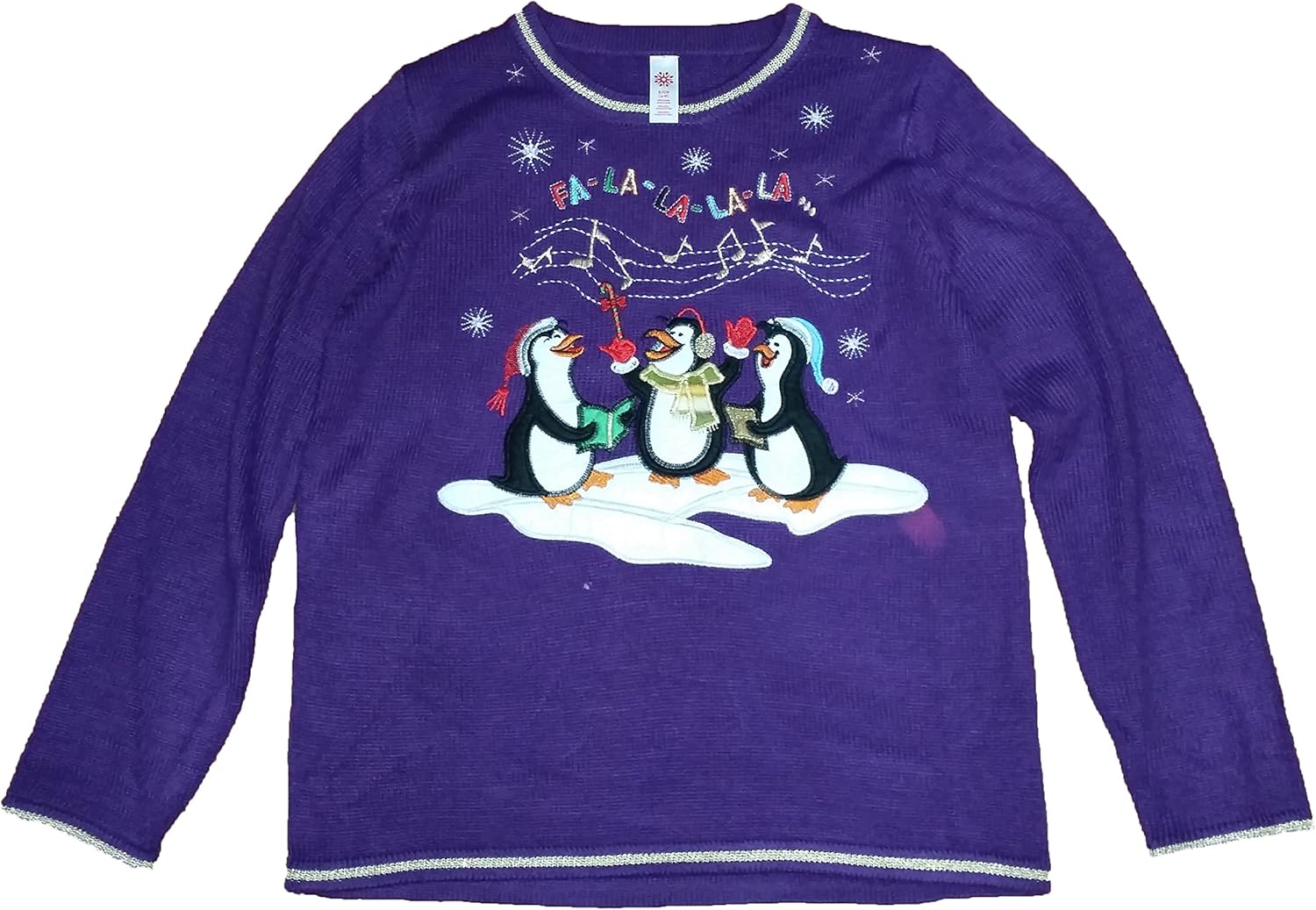 Christmas Santa Penguins Fa La La La La Sweater XLarge Amazon.ca