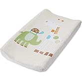 Summer Infant Ultra Plush Character Changing Pad Cover, Safari Stack