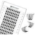 Lash Clusters 96pcs Individual Lashes Y11 D Curl 12mm Cluster Lashes KEYYOU Volume Wispy Lash Extension Soft&Comfortable Easy DIY at Home(Y11 D-12mm)