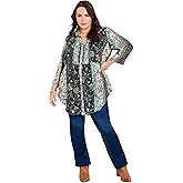 Avenue Women's Plus Size Tunic Mae Ptck PRT