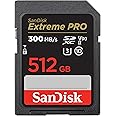 SanDisk 512GB Extreme PRO SDXC UHS-II Memory Card - C10, U3, V90, 8K, 4K, Full HD Video, SD Card - SDSDXDK-512G-GN4IN