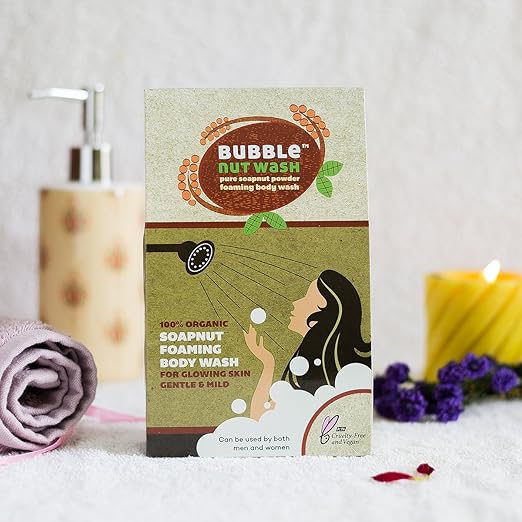 Bubblenutwash - Natural Foaming Body wash Powder (100gm) -Set of 2