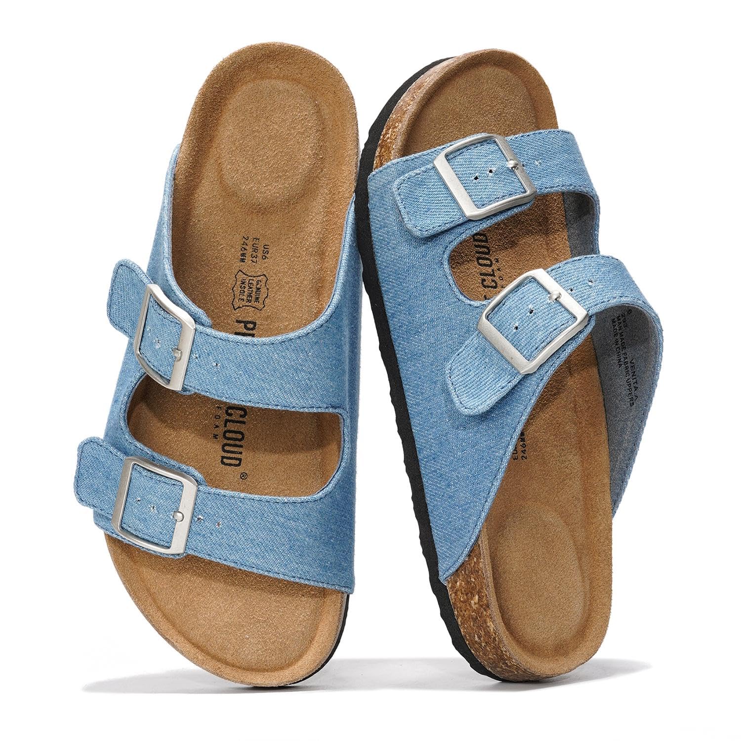 Project Cloud Genuine Leather Flat Sandals Women