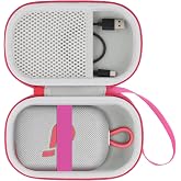 co2CREA for Anker Soundcore Select 4 Go Speaker Hard Case,White+Red | Portable Travel Case Replacement, Cable Storage, Carrying Strap, Protective Hard Exterior