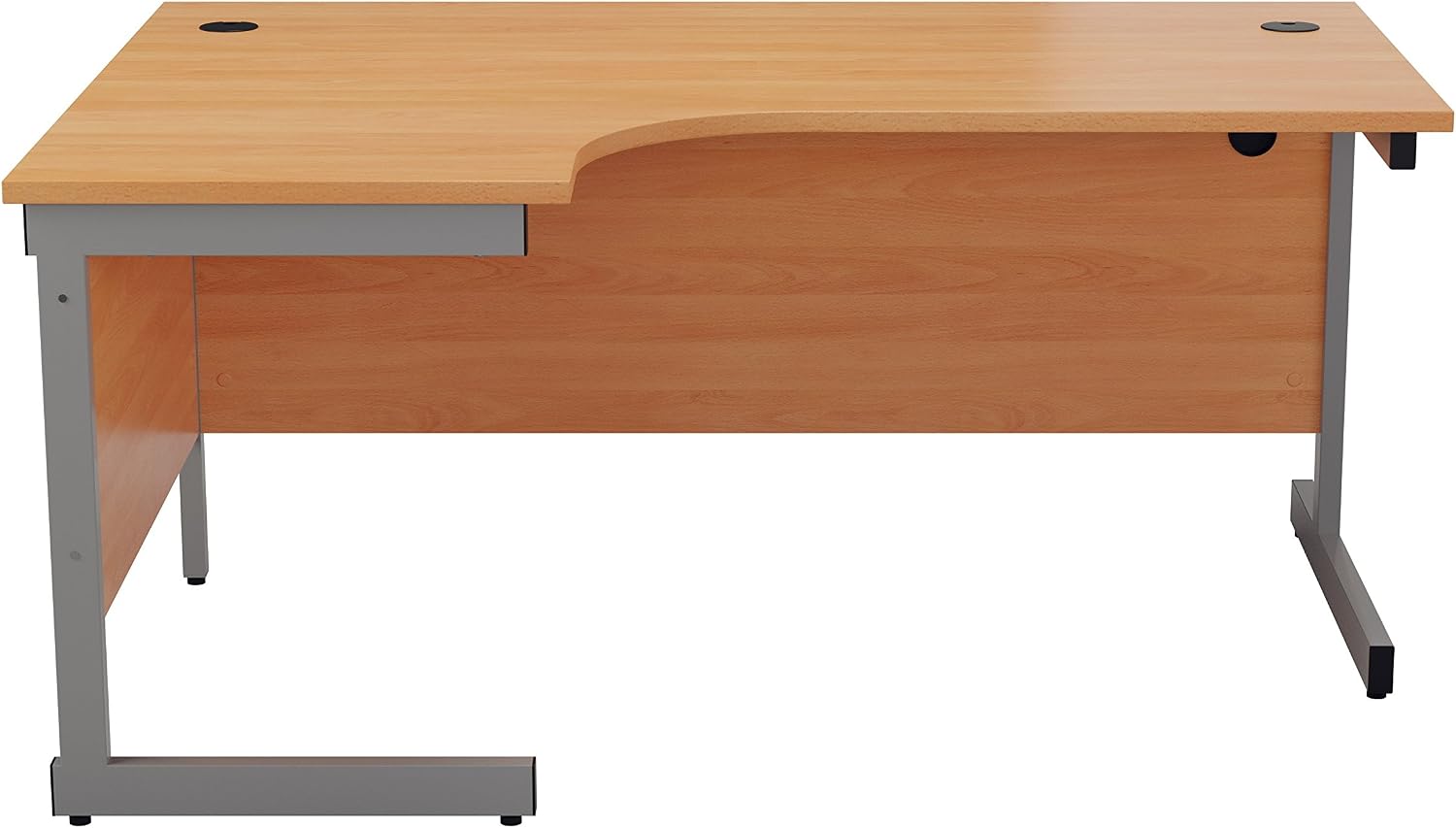 Office Hippo Heavy Duty Left Corner Desk, Strong & Reliable Workstation With Integrated Cable Ports for Office or Home - Image 3
