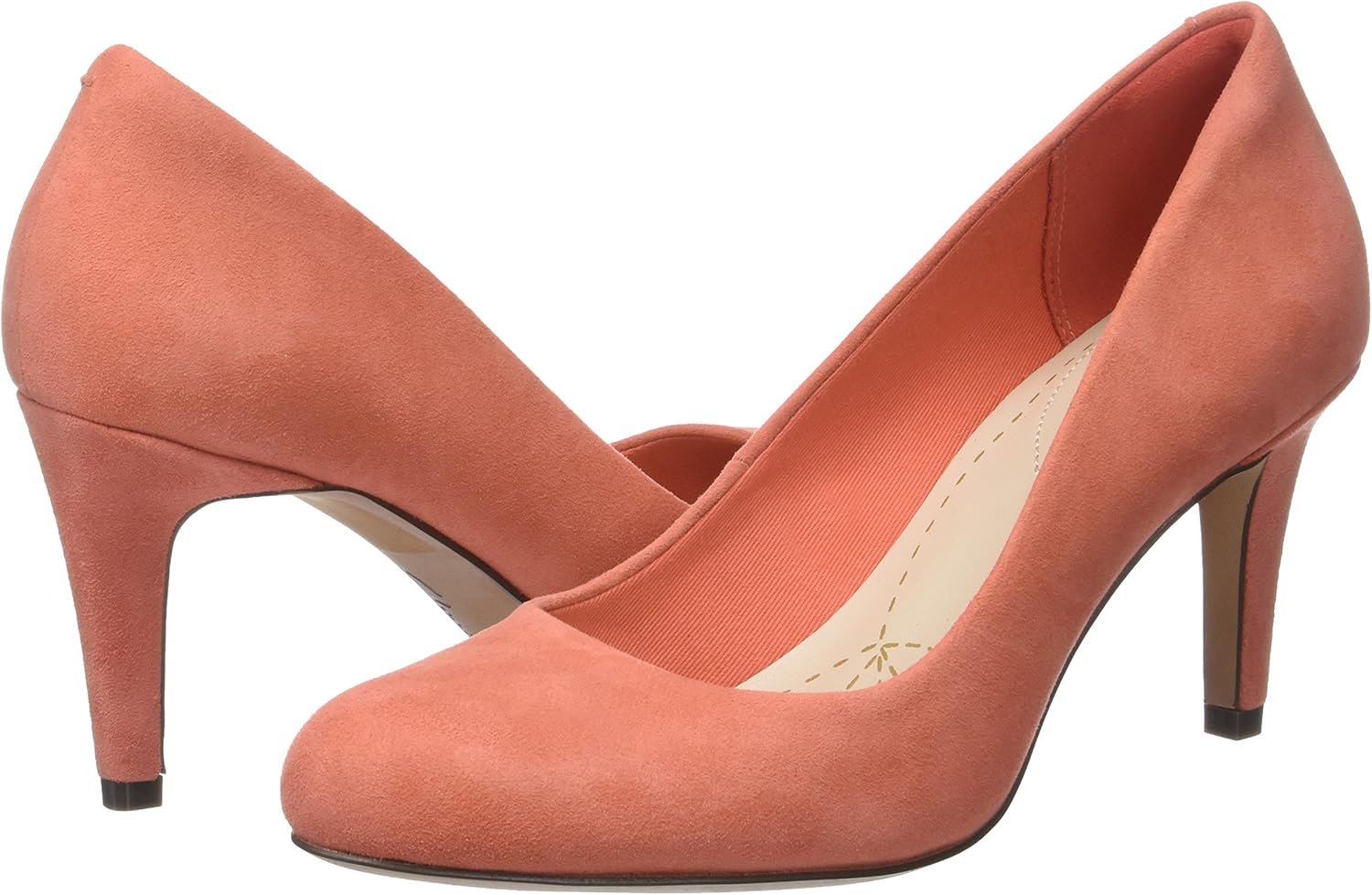 clarks pumps orange