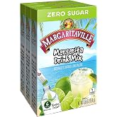 Margaritaville Singles To Go Water Drink Mix - Margarita Flavored, Non-Alcoholic Powder Sticks (3 Boxes with 6 Packets Each - 18 Total Servings)