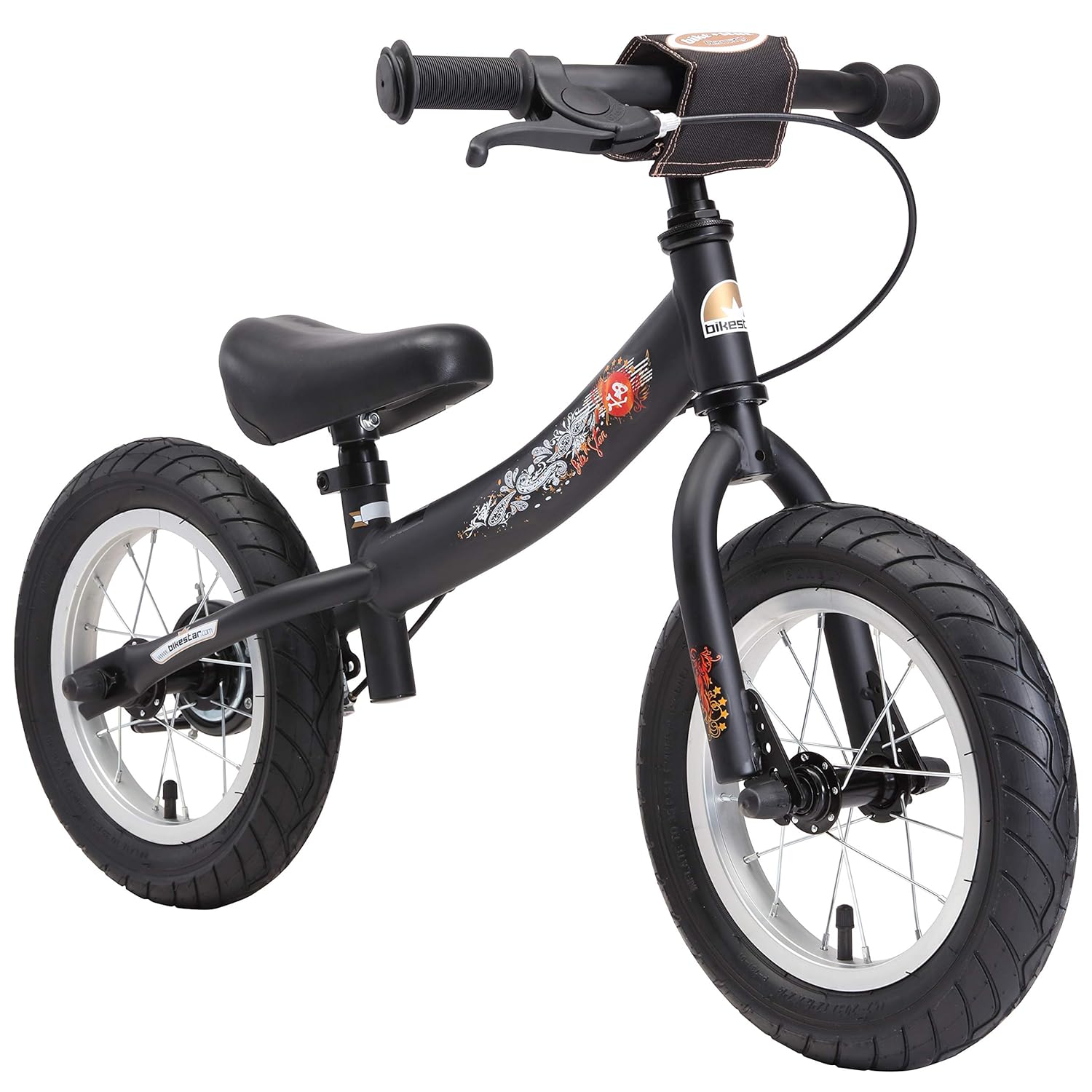 bicicletta con pedali per bambini rossa