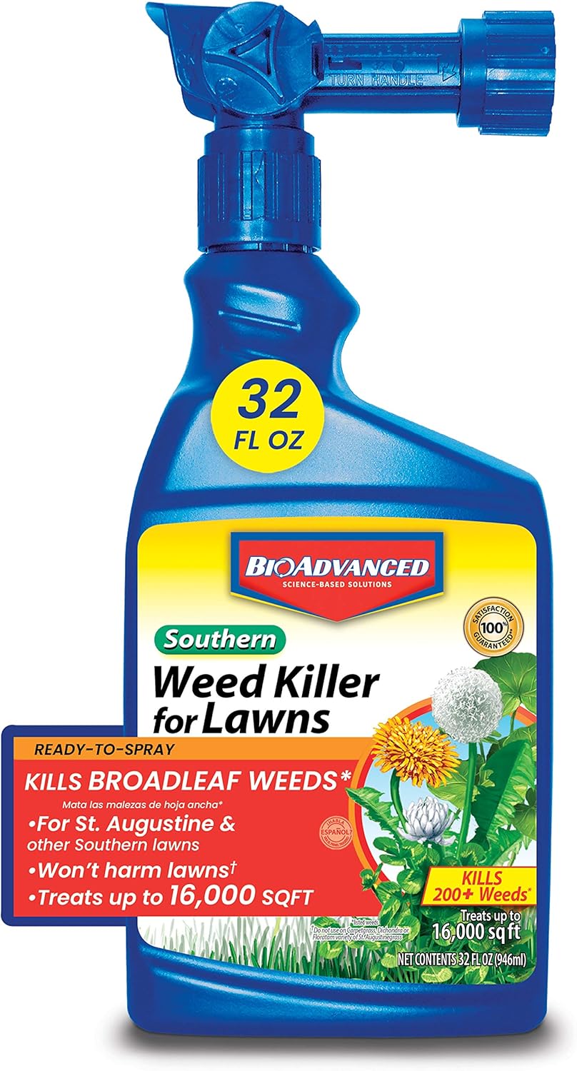 Amazon Com Bioadvanced 704090a Southern Weed Killer For Lawns Ready To Spray 32oz 32 Ounce Garden Outdoor