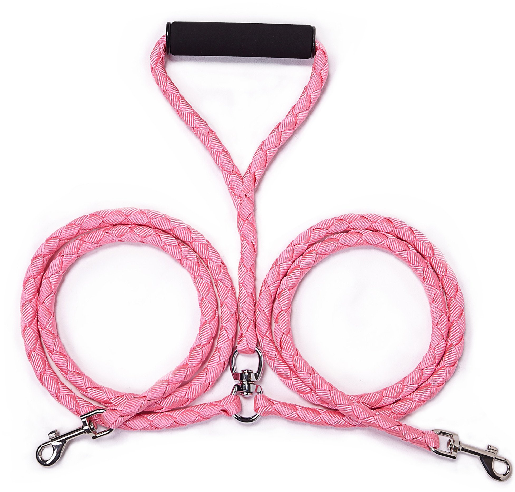 EXPAWLORER Double Dog Leash Notangle Dual Leash for Two Dogs Pink eBay